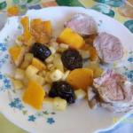 Pork Filet Mignon with Prunes and Pumpkin recipe