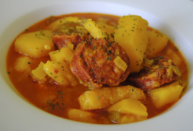 Spanish Patatas a la riojana Appetizer