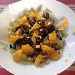 Italian Italian Fennel Salad with Oranges insalata Darancia E Finocchi Appetizer