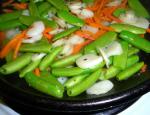 Chinese Stir Fry Snow Peas  Water Chestnuts Drink
