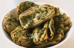 Canadian Artichoke With Warm Caper And Parsley Dressing Recipe Appetizer