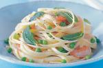 Canadian Linguine With Prawns Peas and Mint Recipe Appetizer