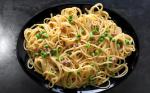 Italian Pasta Carbonara with Peas Recipe Dinner