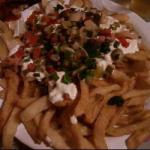 American Fries with Cream Cheese Green Onion and Bacon Appetizer