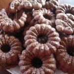 American Butter Cookies with Chocolate and Marzipan Dessert