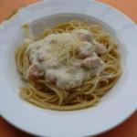 American Spaghetti with Sauce for Salmon Dinner