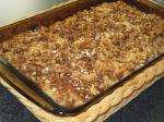 American Fall Apple Cobbler With Streusel Topping Dessert
