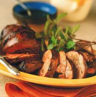 Leg of Lamb with Double Mint Sauce recipe
