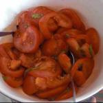 American Salad of Tomatoes and Basil Appetizer