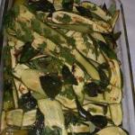 American Salad of Warm Zucchini With Basil Appetizer