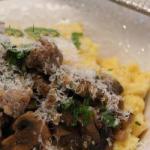 Italian Polenta with a Ragout of Mushrooms and Chorizo Appetizer