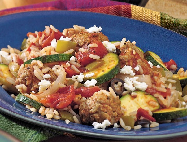 Greek Mediterranean Meatballs Dinner