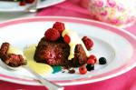 American Steamed Chocolate Berry Puddings Recipe Dessert