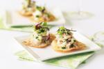 American Crab And Cucumber Canapes Recipe Appetizer