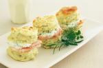 American Herb And Cheese Scones With Chive Cream Recipe Appetizer