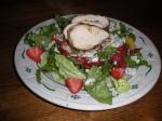 American Spinach Salad With Strawberries and Pecans Appetizer