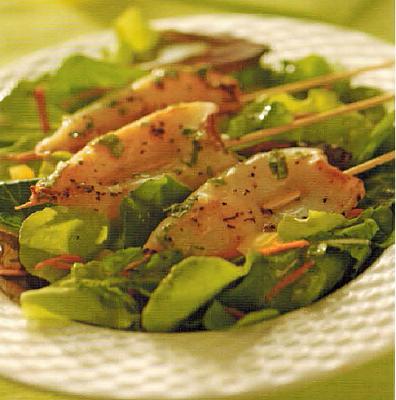 Italian Grilled Calamari Salad Appetizer
