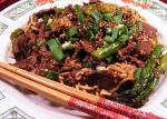 Chinese Sesame Beef and Asparagus Stir Fry Dinner