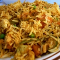 Sri Lankan Southern Pilau Rice Dinner