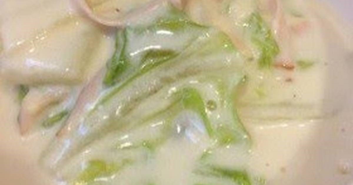 Chinese Kids Favorite Braised Chinese Cabbage in Cream Sauce Appetizer