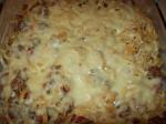 American Spaghetti Bake With Meat Sauce   Cheeses Appetizer