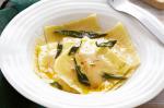 American Spiced Pumpkin And Ricotta Ravioli With Butter Sage Sauce Recipe Drink