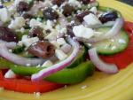 American Horiatiki greek Villagers Salad Appetizer