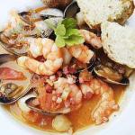 Italian Soup of Fish and Seafood Appetizer
