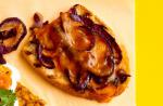 Roasted Red Onion and Cheese Toast Topper recipe