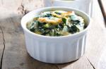 American Spinach Onion and Egg Bakes Breakfast