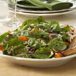American Wilted Spinach Salad with Butternut Squash Appetizer
