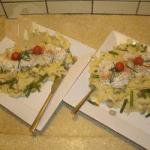 British Tagliatelle with Asparagus and Smoked Trout 1 Dinner