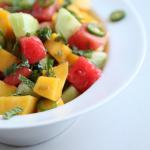 Cucumber Watermelon and Mango Salad recipe