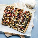American Mediterranean Vegetable and Macadamia Pizza Appetizer