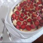 British Tiramisu of Dove with Strawberries Dessert