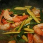 American Shrimp and Vegetables in the Wok Appetizer