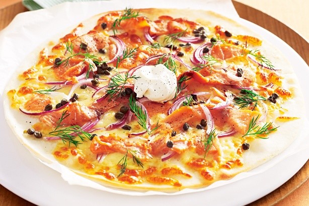 American Smoked Salmon Pizza Recipe 6 Appetizer