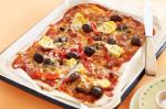 American Prosciutto And Roasted Vegetable Pizza Recipe Appetizer