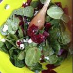 American Salad of Beet with Spinach Appetizer