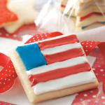 Canadian Sugar Star and Flag Cookies Dessert