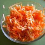 American Salad of Carrots and Apples Appetizer