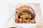 American Bacon And Sage Stuffed Roast Pork Recipe Appetizer