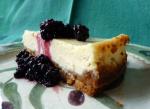American Cheesecake With Minted Blackberries Dessert