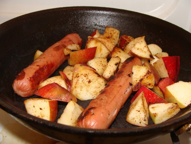 American Apple Sausages Appetizer