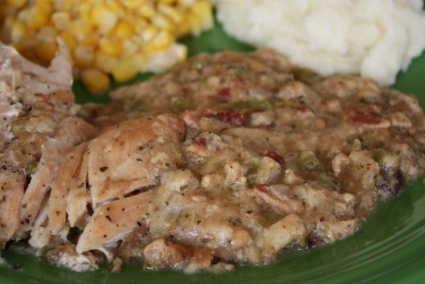 American Slow Cooker Chicken and Dressing Dinner