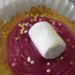 American Cupcakes of Lemon and Marshmallows Dessert