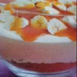 American Trifle of Bananas and Toffee Sauce Dessert