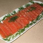 Canadian Gravlax Salmon of Eloline christmas Appetizer