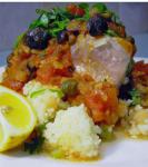 American Fresh Tuna Steaks on a Bed of Couscous Appetizer