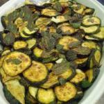 Italian Fried Zucchini with Mint courgettes Alla Scapece Appetizer